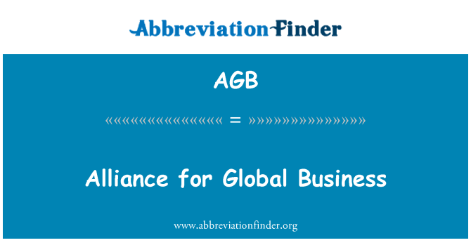 AGB: Alliancen for Global Business