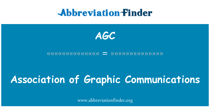 AGC: گرافک مواصلات کی ایسوسی ایشن