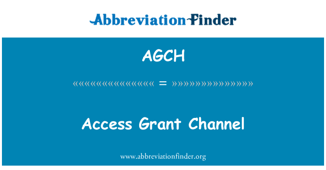 AGCH: Access Grant Channel