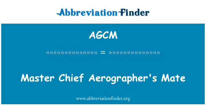 AGCM: Mate Master Ketua Aerographer