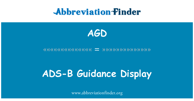 AGD: ADS-B vejledning Display