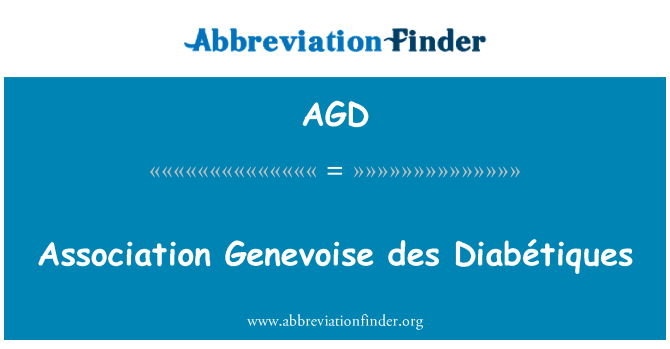 AGD: Ühingu Genevoise des Diabétiques