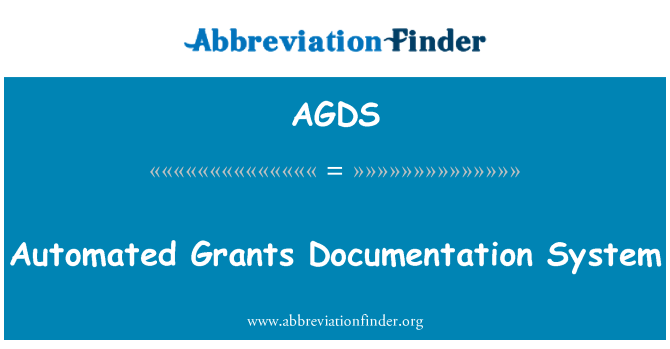 AGDS: Sistema de documentación automatizada subvenciones