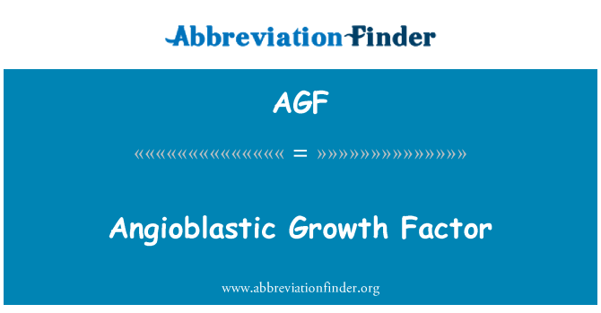 AGF: Angioblastic vekstfaktor