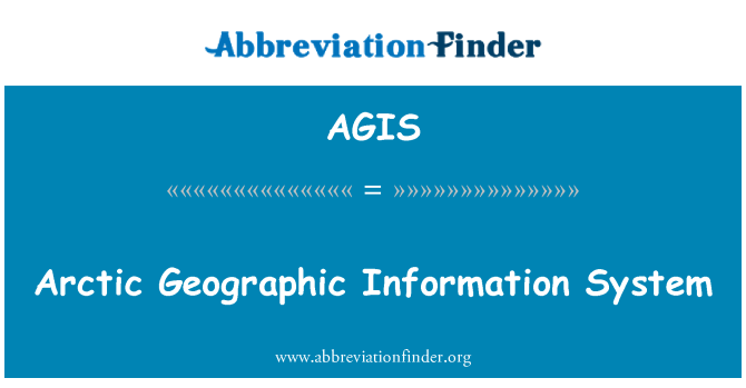 AGIS: Arktische geografisches Informationssystem