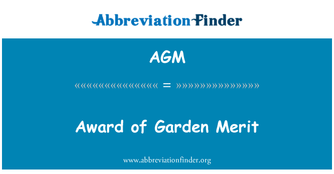 AGM: Tilldelning av Garden Merit