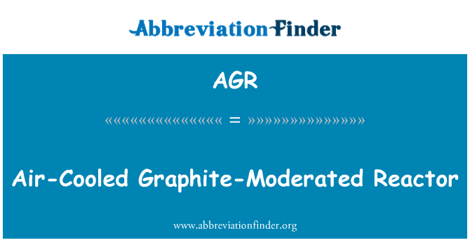 AGR: Графіт модератором повітряним охолодженням реактора