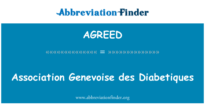 AGREED: Združenie Genevoise des Diabetiques