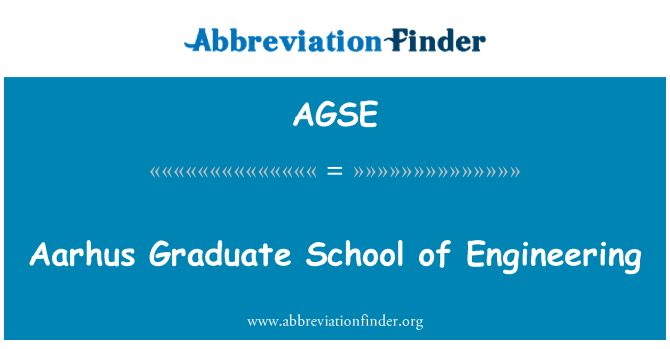 AGSE: Aarhus Graduate School of Engineering