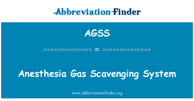 AGSS: Anesthesia Gas Scavenging System