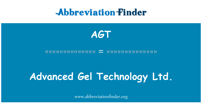 AGT: Pokročilé Gel technologie S.r.o.
