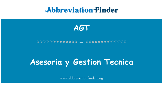 AGT: Tecnica Asesoria y Gestion