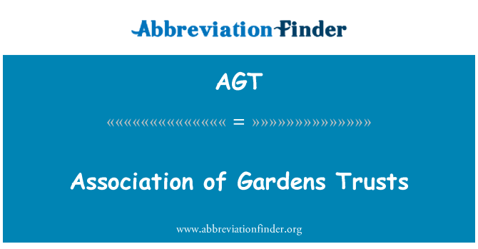 AGT: Association of Gardens Trusts