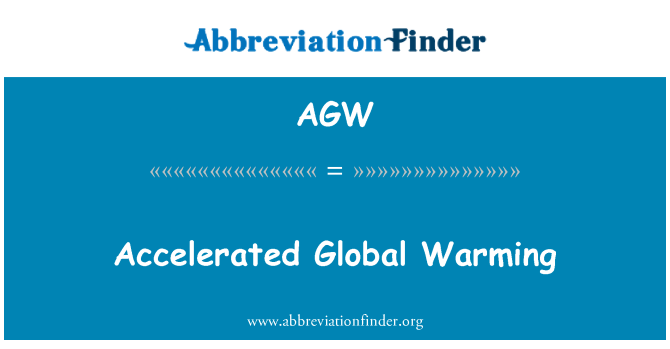 AGW: Pospešeno globalnega segrevanja