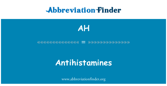 AH: Antihistaminer