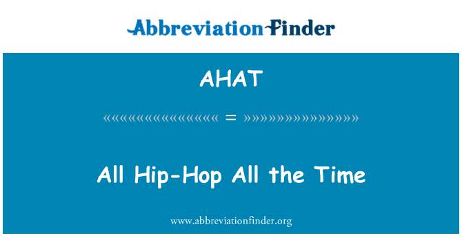 AHAT: Kollha Hip-Hop l-ħin kollu