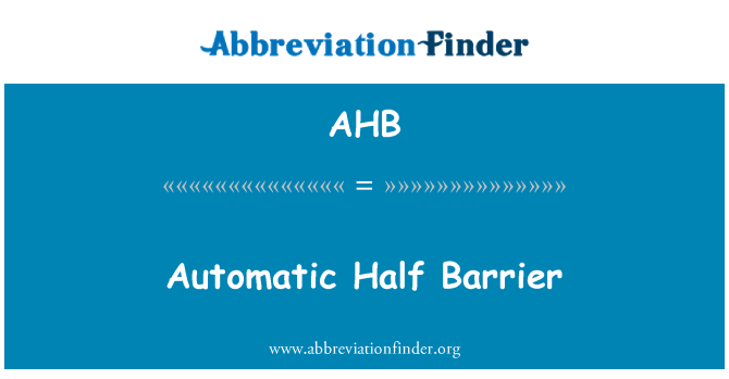 AHB: Automaatne pool barjääri