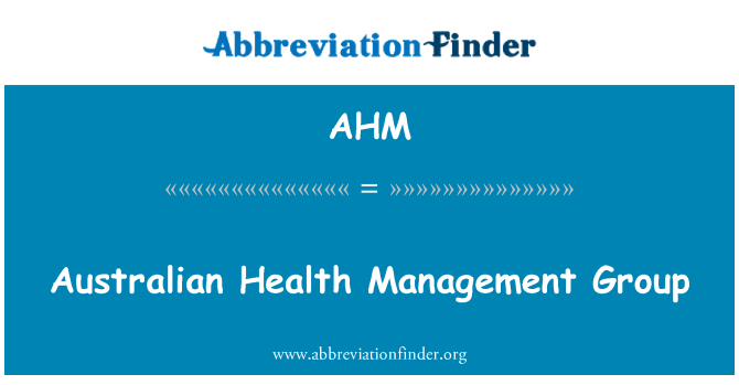 AHM: Australský Health Management Group