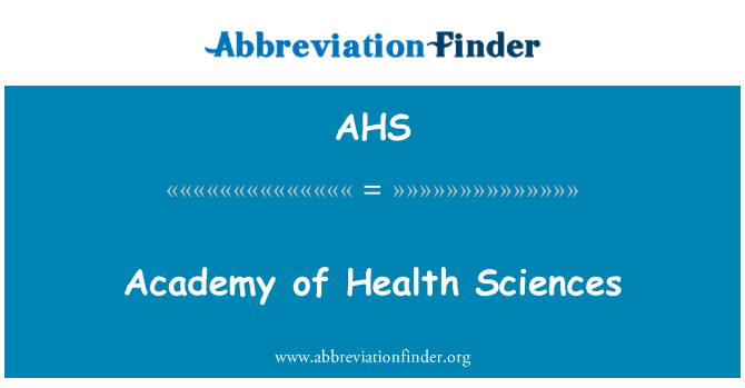 AHS: Akademie lékařských věd
