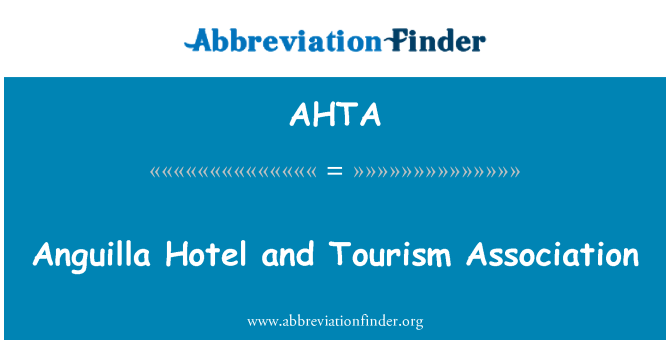 AHTA: Anguilla Hotel en Tourism Association