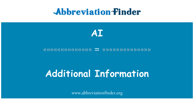 AI: अतिरिक्त जानकारी
