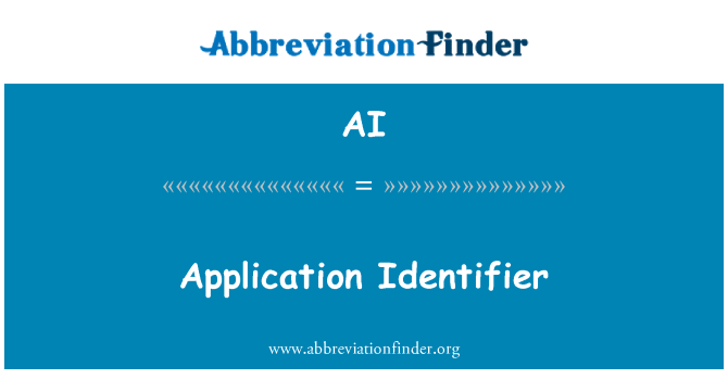 AI: Identifiant aplikasyon