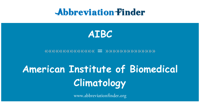 AIBC: Enstiti Ameriken de Climatologie yomedikal