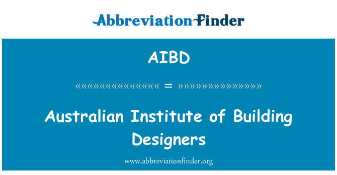 AIBD: 澳大利亚研究所对建筑设计师