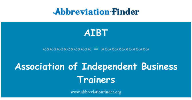 AIBT: Associazione dei formatori Business indipendente
