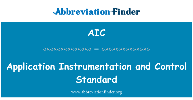 AIC: Aplikace měření a řízení Standard