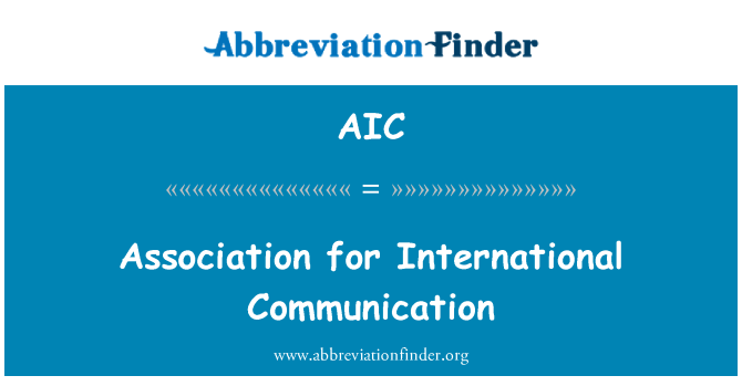 AIC: Verein für internationale Kommunikation