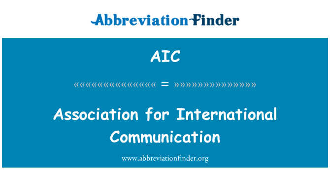 AIC: بین الاقوامی رابطے کے لیے ایسوسی ایشن