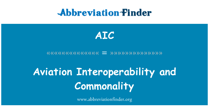 AIC: Letectví Interoperability a zobecnění