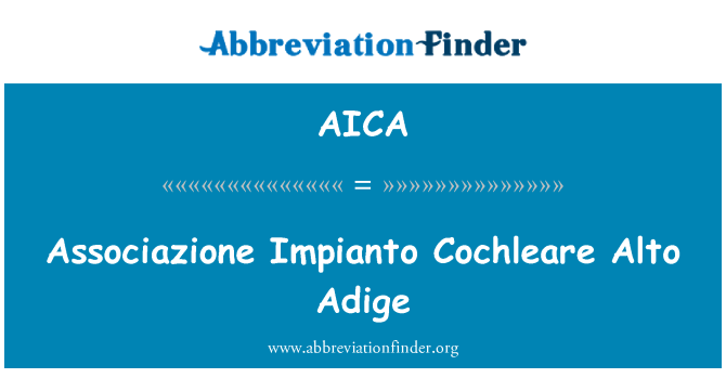AICA: Associazione σύστημα Cochleare Alto Adige