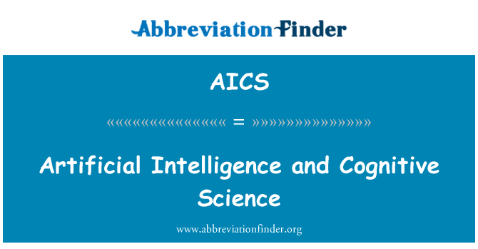 AICS: Deallusrwydd artiffisial a gwyddor wybyddol