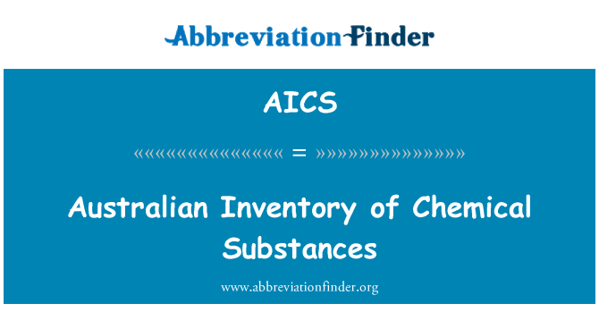 AICS: Austrálsky register chemických látok