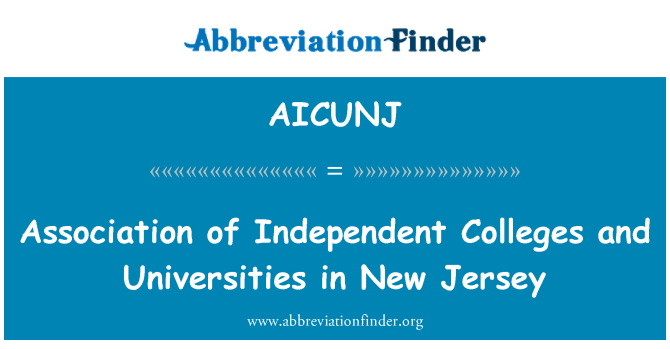 AICUNJ: Persatuan Pengarah Kolej dan Universiti di New Jersey