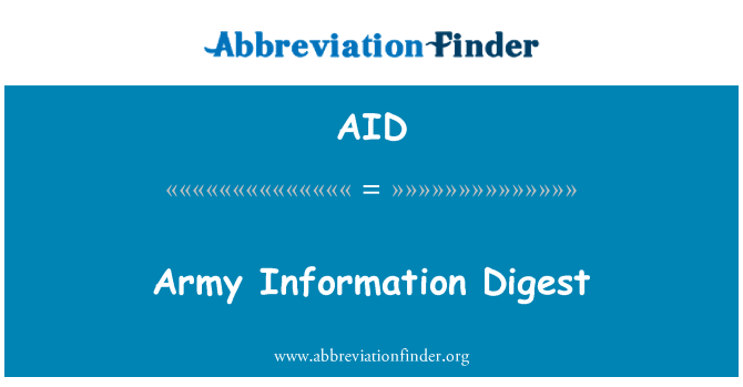 AID: Leger informatie Digest