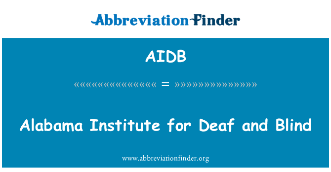 AIDB: Alabama Enstiti pou oud Et n. avèg