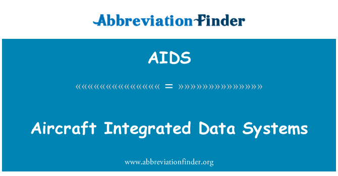 AIDS: Pesawat terintegrasi sistem Data