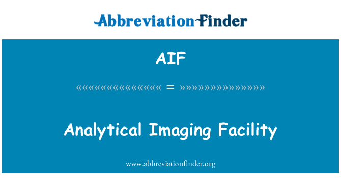 AIF: 分析影像工具