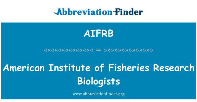 AIFRB: המכון האמריקאי של חלוצת המחקר ביולוגים