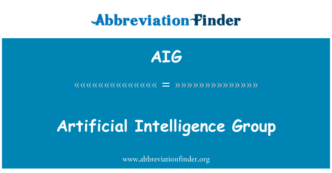 AIG: Kunstig intelligens gruppe