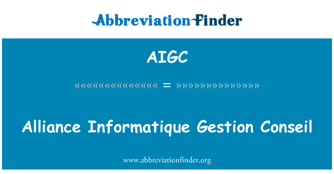 AIGC: Sojusz Informatique Gestion Conseil