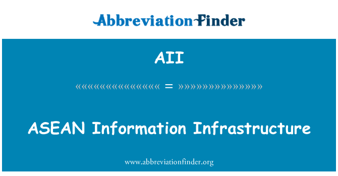 AII: ASEAN informatie-infrastructuur