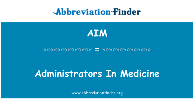 AIM: Amministraturi fil-mediċina
