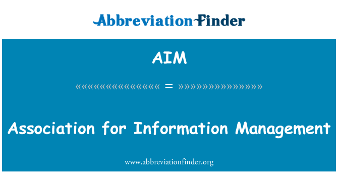 AIM: 情報管理のための協会