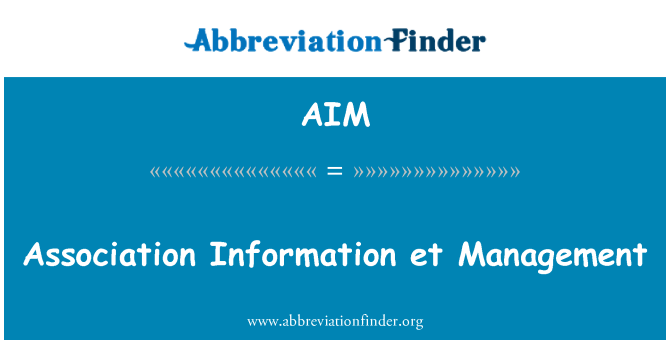 AIM: Foreningen informasjon et Management