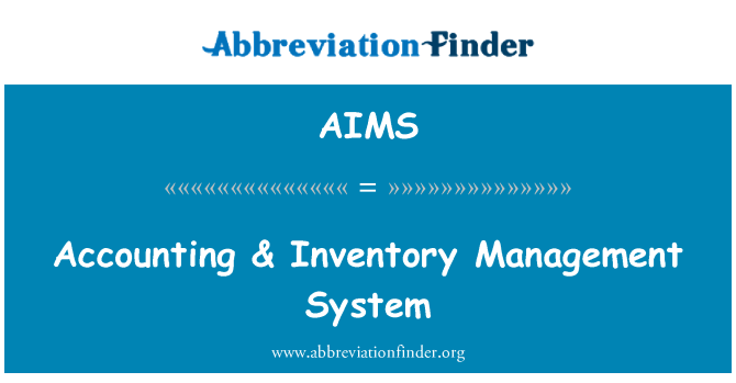 define the meaning of aims