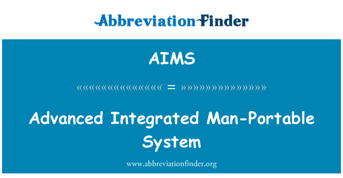 AIMS: Moderní integrovaný systém Man přenosné